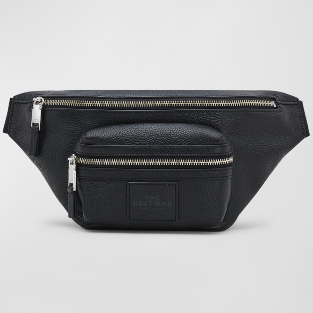 Marc Jacobs The Leather Belt Bag Black Leather Waist Pack New - Picture 3 of 15